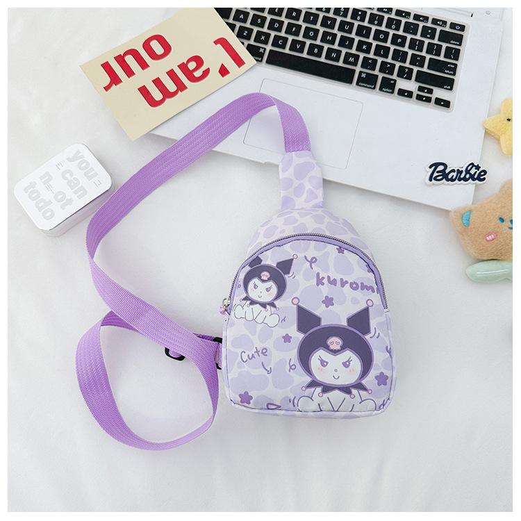School bag Children's chest bag Cartoon fashion Children's shoulder oblique casual versatile accessories change bag