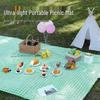 Portable Foldable Picnic Mat - Moisture-Proof Outdoor Ground Cloth for Camping and Spring Outings