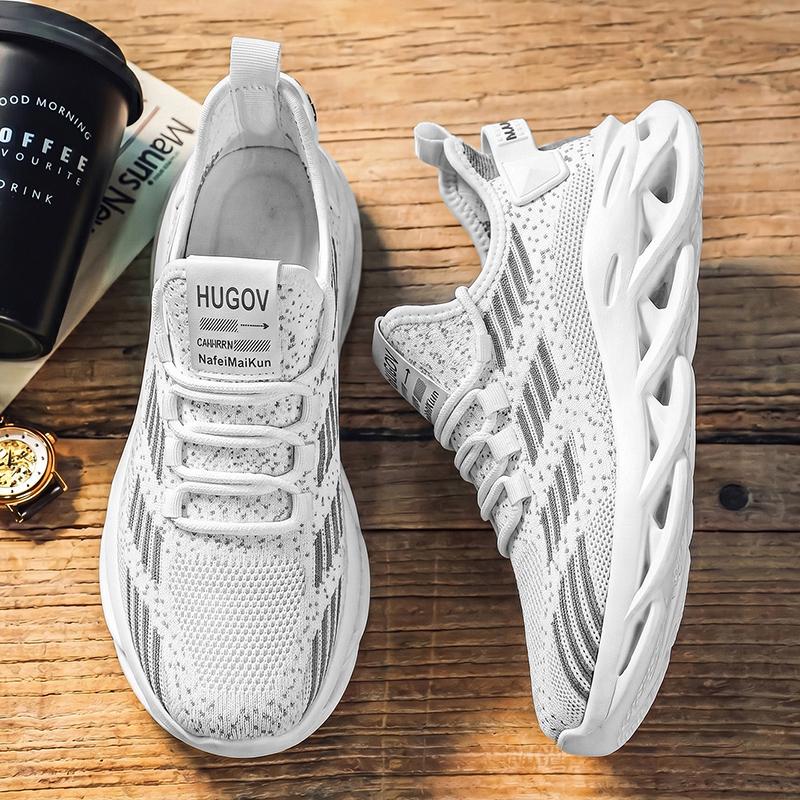New Fashion Men 's Four Seasons Comfortable Thick Sole Shoes Students BoysTrending Soft Sole Breathable Casual Running Sneakers