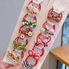 Ensemble de chouchous et pinces Rouges Festifs pour Enfants