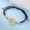 Dawapara Sigil of Lilith Bracelet Adjustable Braided Rope Chain Lilith Moon Goddess Mythology Amulet Stainless Steel Jewelry