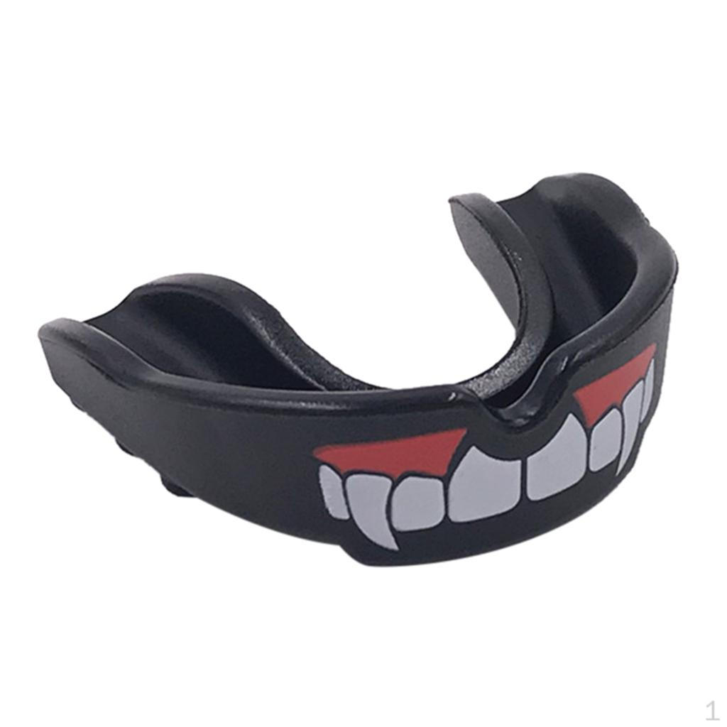 Adults Boxing Mouth Guard Taekwondo MMA Tooth Protector Mouthpiece Black 1
