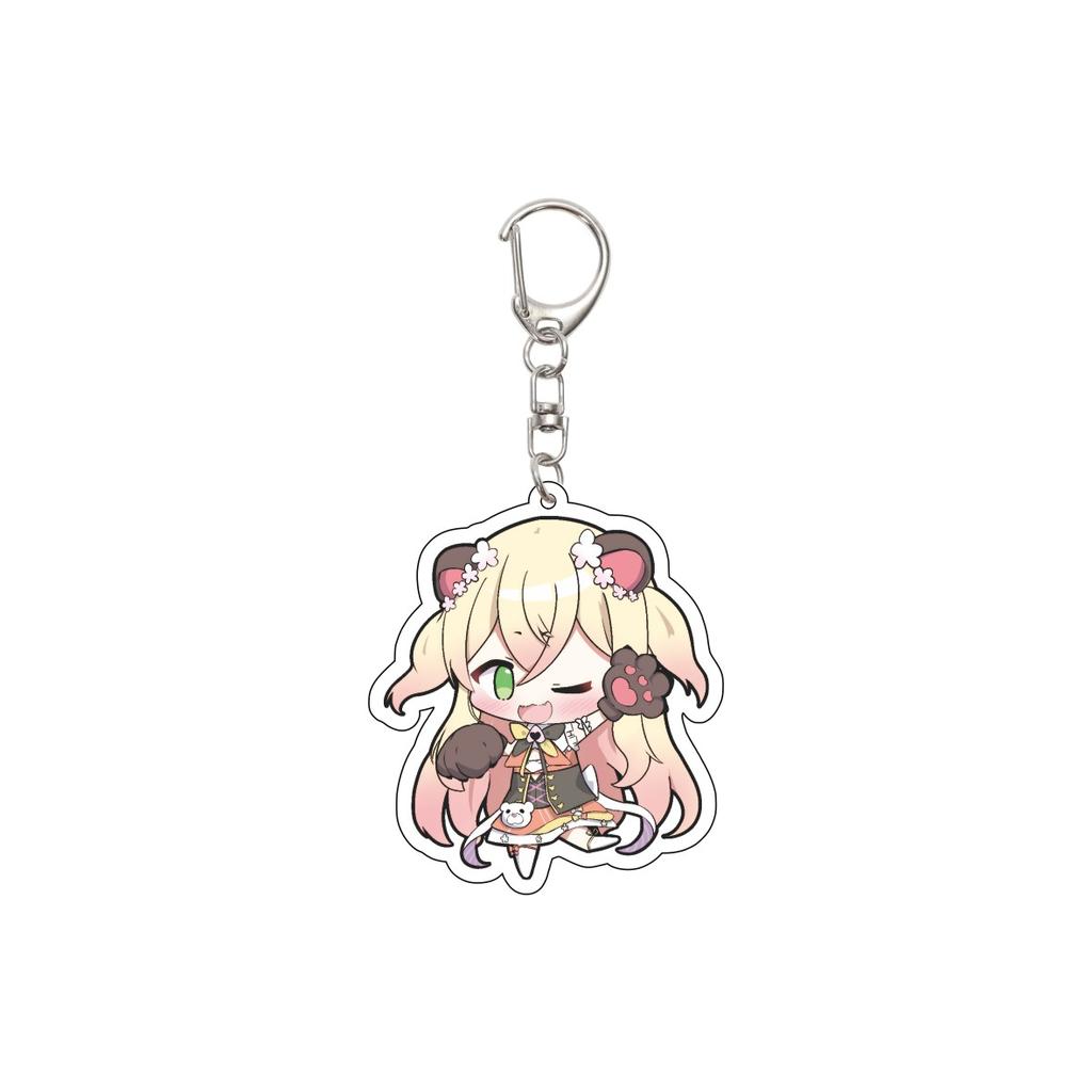 55MM Anime hololive Keychain Tokino Sora/Robocosan/Ōokami Mio/Shirogane Noel Key Chain Acrylic Model Plate Christmas Gifts