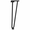 Vidaxl Nogi Do Stołu Hairpin, 4 Szt., Czarne, 42 Cm, Lita Stal