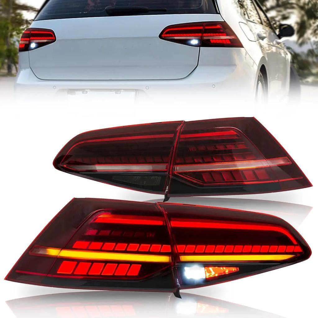 LED Tail lights for Volkswagen Golf7 Golf7.5 MK7 MK7.5 2014-2020(Not for GTI/R) Full Led Rear Lamp Assembly Sequential