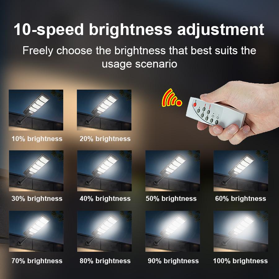 2025 New Solar Lights Outdoor Waterproof Solar Spotlight with Remote Control and Remote Sensing Household Solar Street Lights