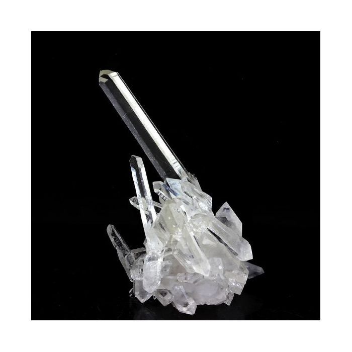 Quartz - La Gardette - 65.5 ct - Certificat d'authenticité - 50x40x25 mm - Gris