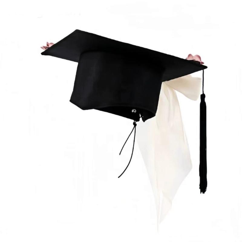 Unisex Graduation Caps Elegant Flower for High School and University Ceremonies, Adjustable Academic Hat