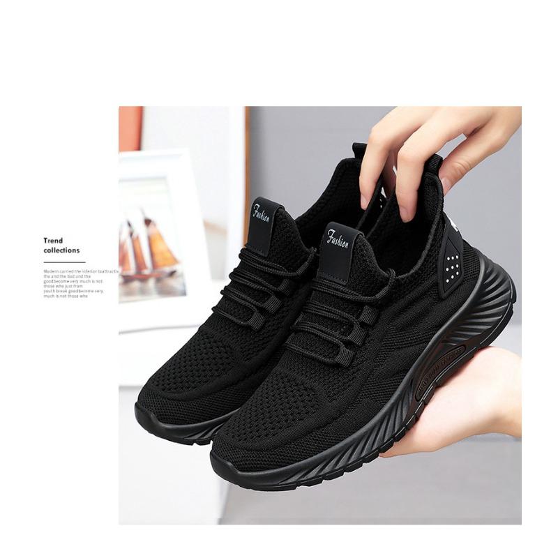 Damskie wiosenne nowe buty do biegania rekreacyjnego Flying Weaving Damskie buty sportowe pojedyncze