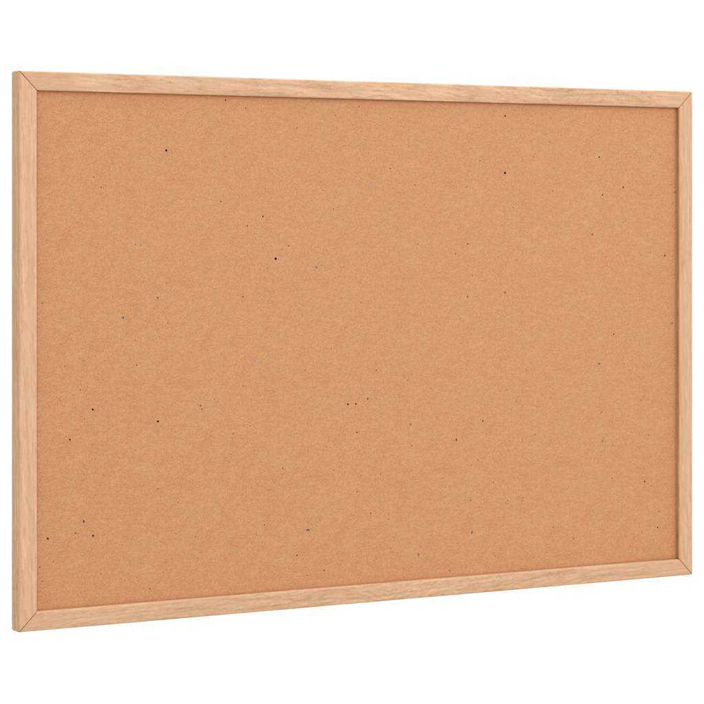 Cork Board with Solid Pine Wood Frame 60X40 Cm