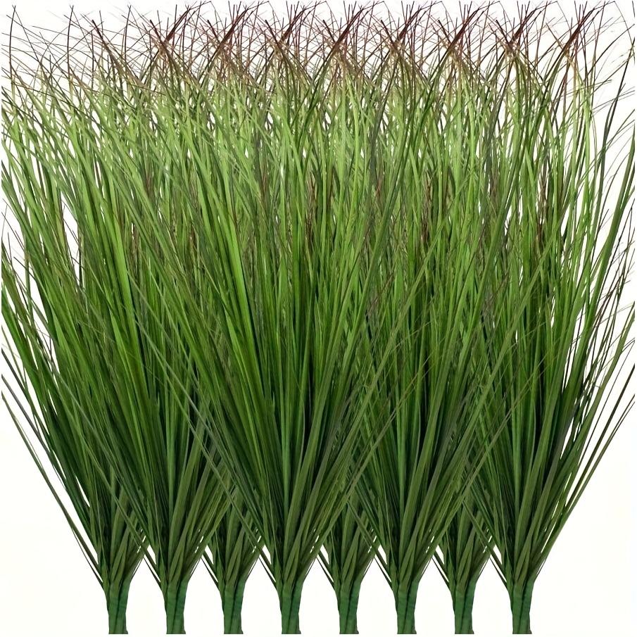 24 Stück Künstliches Grün - Künstliche Sträucher, Weizengras und hohe Gräser zur Innen-/Außendekoration - Kein Behälter enthalten, Künstliche Grünpflanzendeko