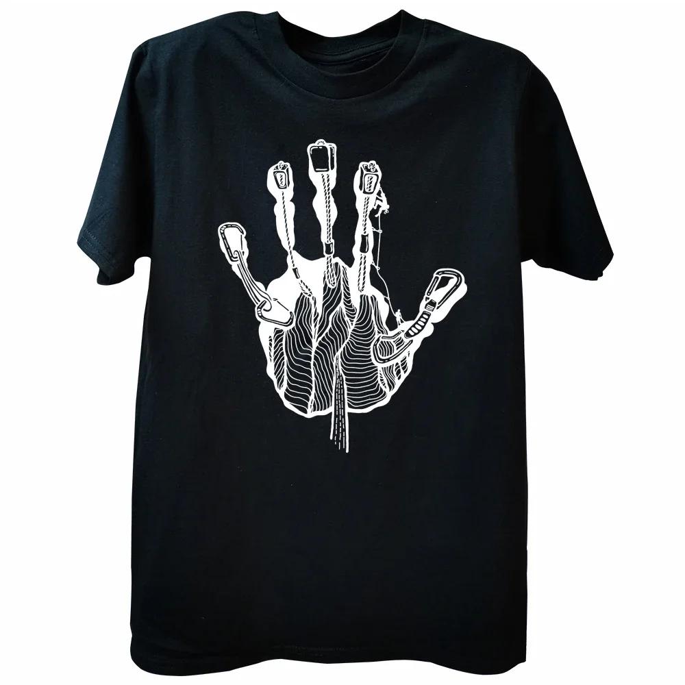 Climb Equipment T Shirt Summer O Neck Cotton Climbing Mountain T-Shirts Man Climber Gift Tee Camisetas