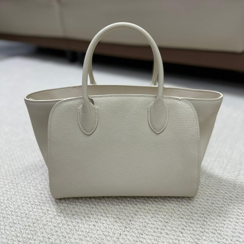 Cross-border explosive tote bag, high-end cowhide handbag, large-capacity messenger, simple commuter women's bag, minimalist style