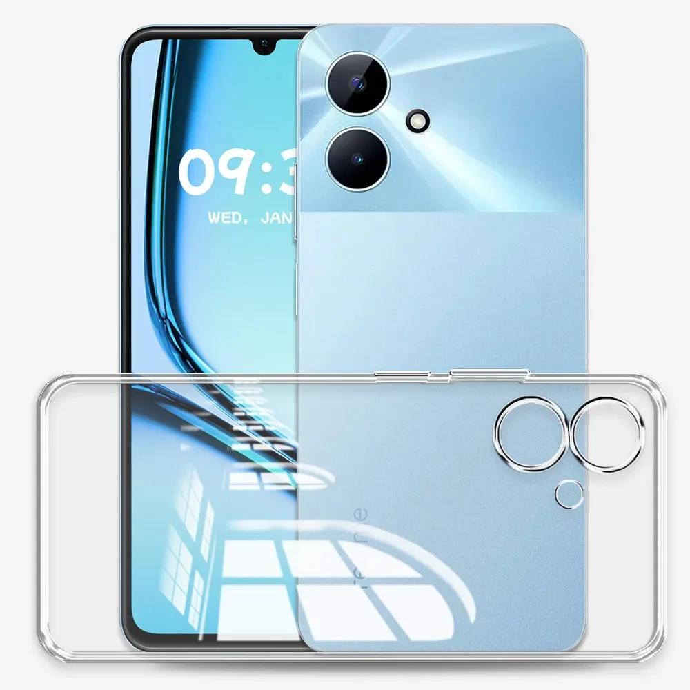 For Realme Note 60 Case Clear Silicone Soft Phone Case For Realme Note 50 RMX3834 Clear Shockproof Cover Realme RMX3933 Coque