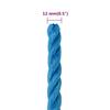 Vidaxl Work Rope, Blue, 12 Mm, 50 M, Polypropylene