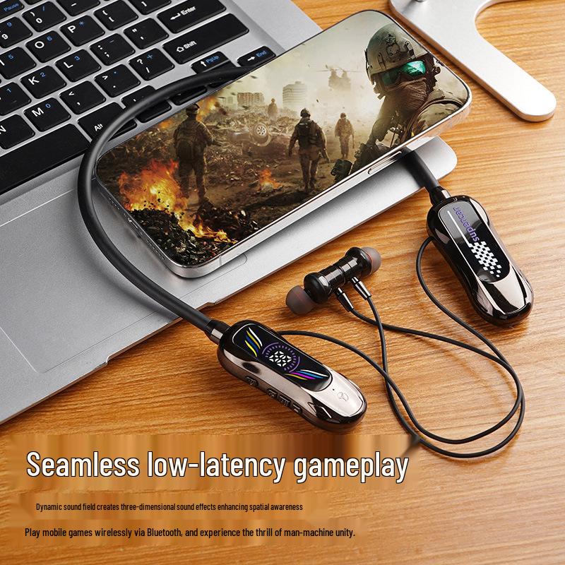 Bluetooth Neckband Earbuds with Noise Reduction & Karaoke Voice Changer