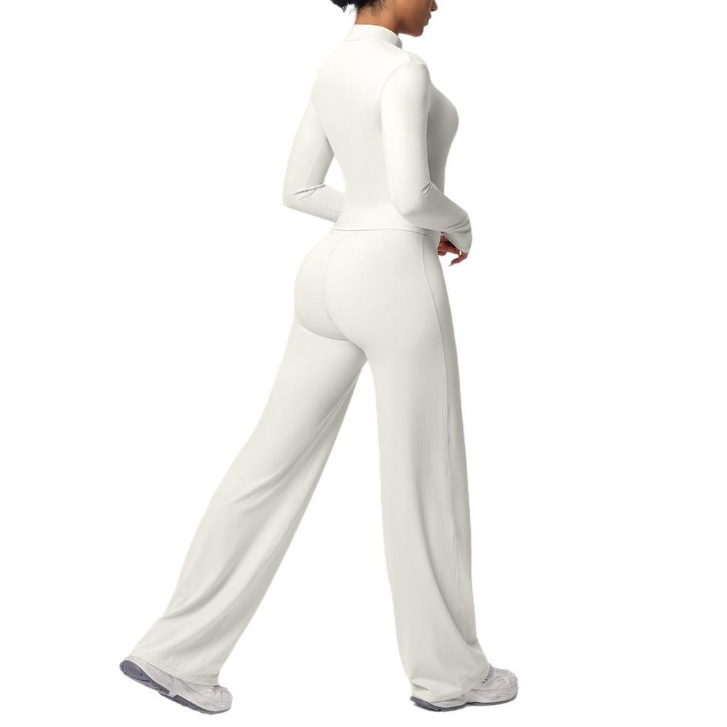 Cross-border Sports Slimming Jacket & High-Waist Yoga Pants Set
