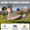 3/6er Pack Handgehäkelte Footbags, Strapazierfähige Gestrickte Kickbeutel, Weiche Gewebte Jonglierbälle für Koordinationstraining, Outdoor-Spiel, Partyspiele & Stressabbau