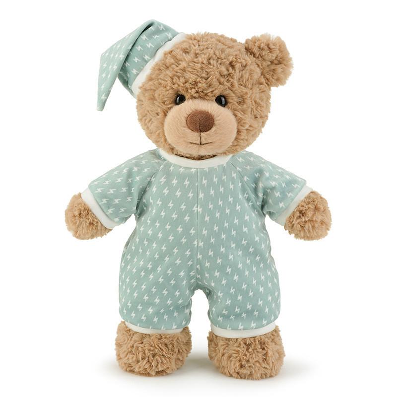 

Hugging Baby Teddy Bear Plush Toy Wearing Pajamas Design For Kids Sleep Comfort 35cm