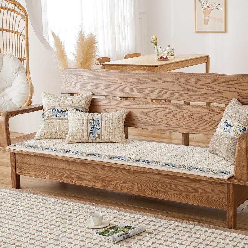 New Chinese Seat Cushion Chenier Solid Wood Mahogany Sofa Cushion Non-Slip Cover Towel Household Mattress Thickened For All Seasons