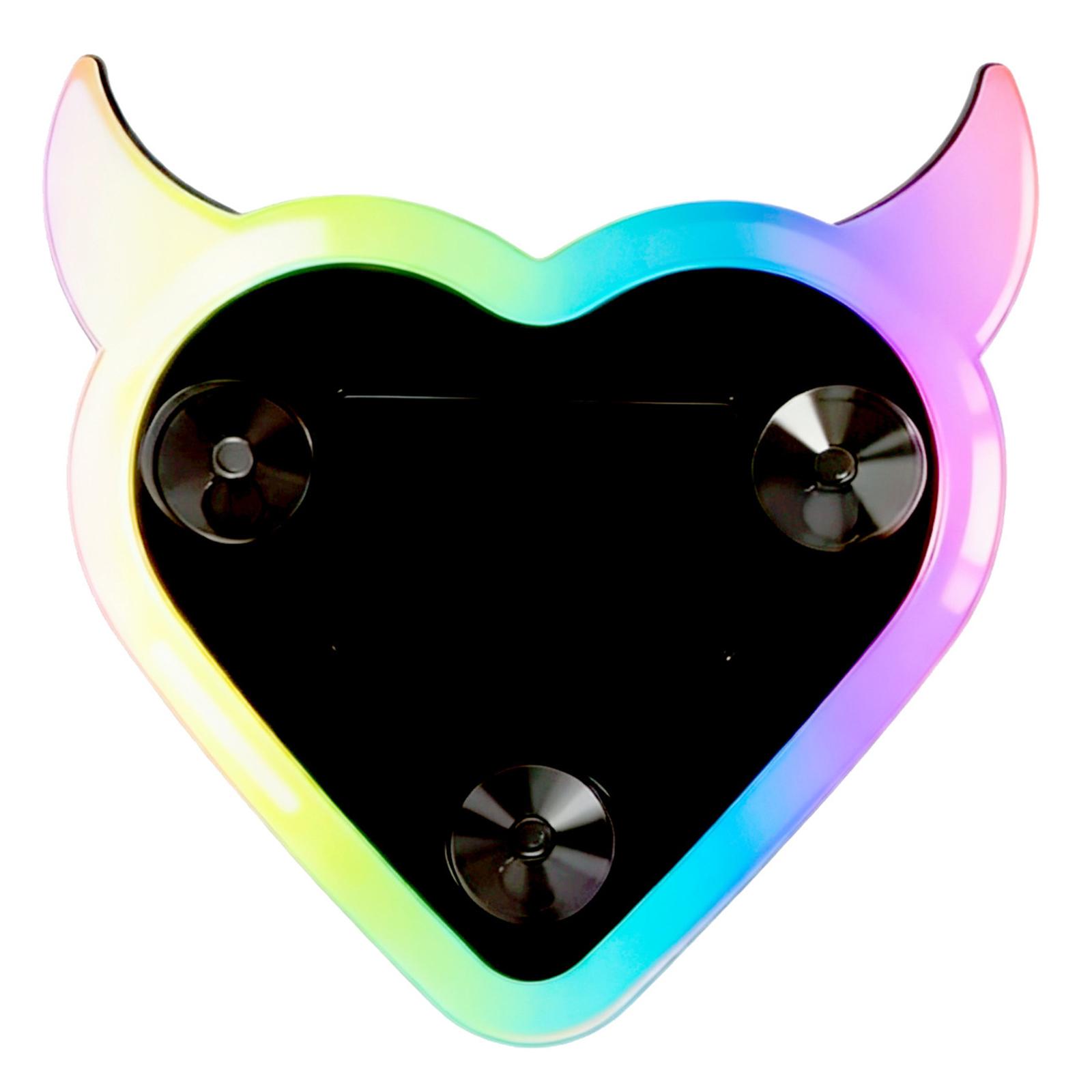 

Double Power Source Car Window Light Solar and USB C Charging Heart Shape Decoration Suction Mount Ambiences Lighting 1