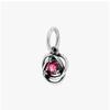 Pandora October Birthstone Pink Eternity Circle Pendant Dangle Silver Charm 793125c10