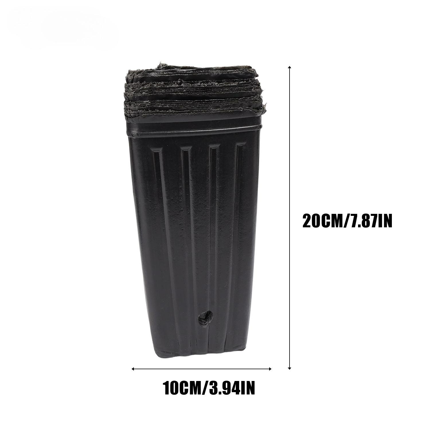 

Square Plant Seeding Planting Cup Deep Nursery Tree Pot Flower Vegetables Container Pot Garden Grow Bags with Drainage Holes 5PCS