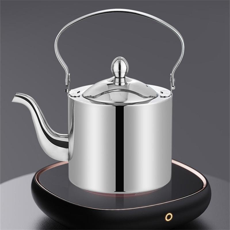 Stainless Steel Kettle with Strainer for Tea Kettle 1.5L/2L Thickened Electric Ceramic Cooktop and Gas Stove Home Camping Kettle
