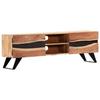 TV Cabinet - VIDAXL - Solid Acacia Wood - 140x30x45cm - Country
