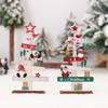 Ornamenti in Legno per Albero di Natale Bambola Senza Volto Travestimento Oggetti di Scena per Foto Regali di Natale per Decorazioni Casa