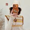 High-End Personalized Embroidery Pony Phone Case for iPhone 17, 16 Pro Max, 15, 14