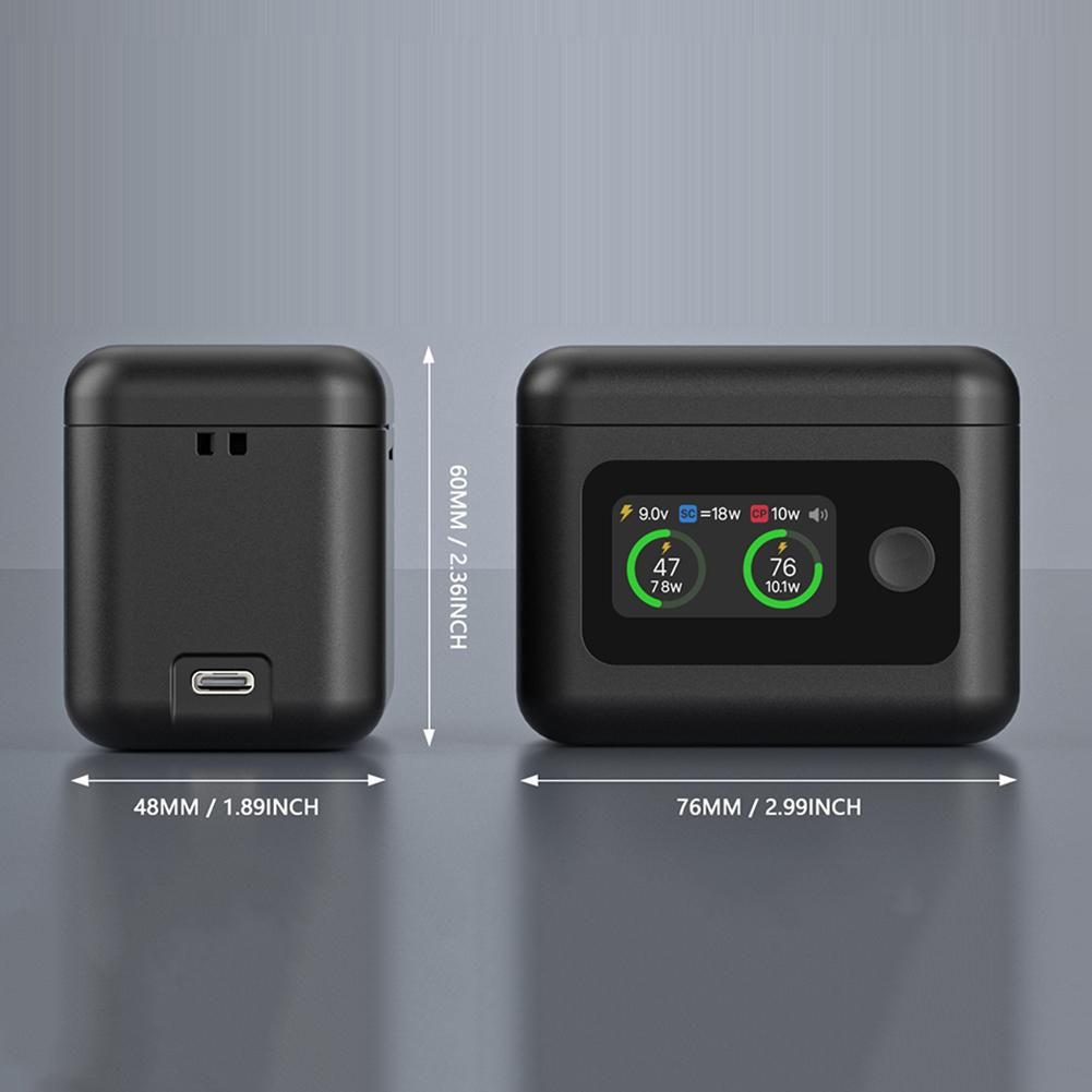 Pro Insta360 X5 Nabíječka baterií Pouzdro USB-C Dobíjecí Přenosná nabíjecí krabička na baterie Úložný box na nabíječku baterií Bateriové díly