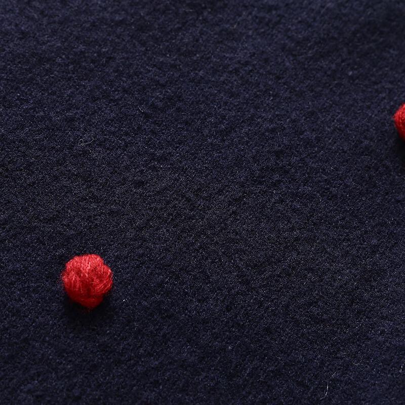 She Tuh Damtröja med avslappnad passform i ullblandning, långärmad stickad tröja