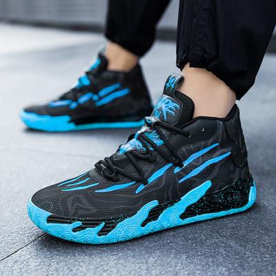 Cross-border New Three-ball Three-generation Basketball Shoes High-top New Student Boys and Teenagers Actual Combat Cement Sports Shoes