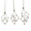 Metal Chain Crystal Cage Necklace DIY Rhinestone Holder Necklace Stainless Steel Necklace  Gifts