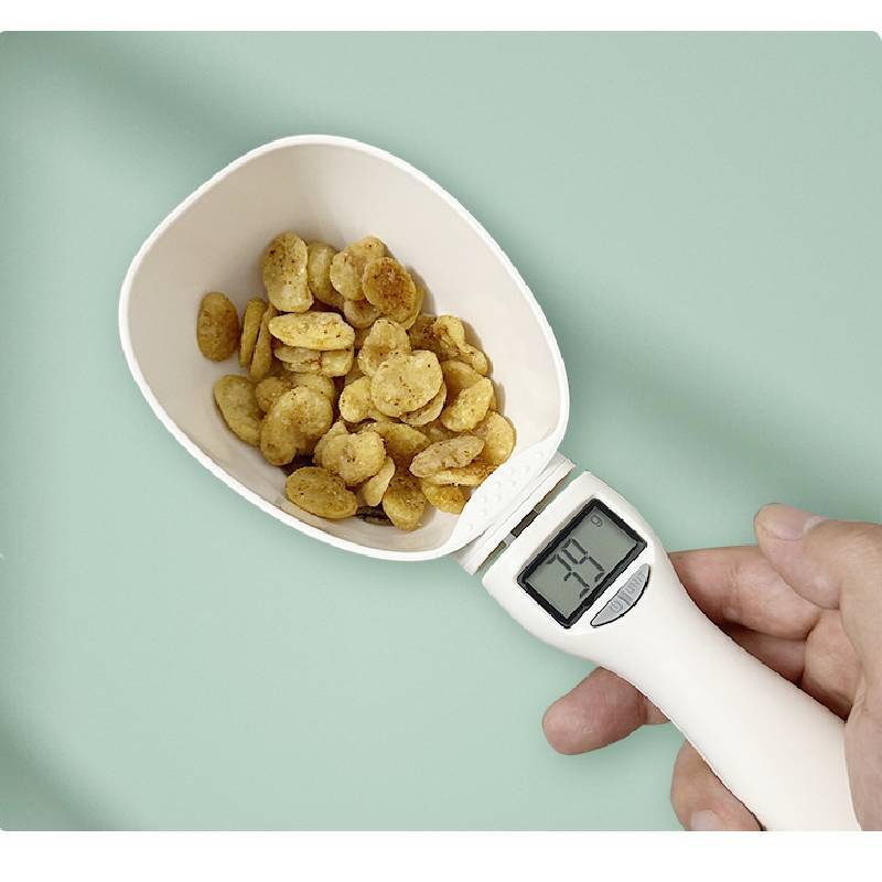 Pet Food Measuring Spoon With Electronic Scale For Kitchen Cooking And Baking