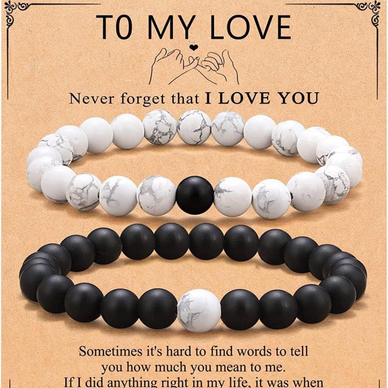 Beyaz Çam Buzlu Bileklik - Yıldönümü, Doğum Günü veya Noel Hediyesi (Erkek Arkadaş, Oğul, Koca veya Sevgili İçin)