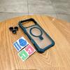 Rugged Shockproof Metal Magnetic Case For iPhone 17 Air 16 15 14 13 12 11 Pro Max Plus Holder With Camera Glass Ring Armor Cover