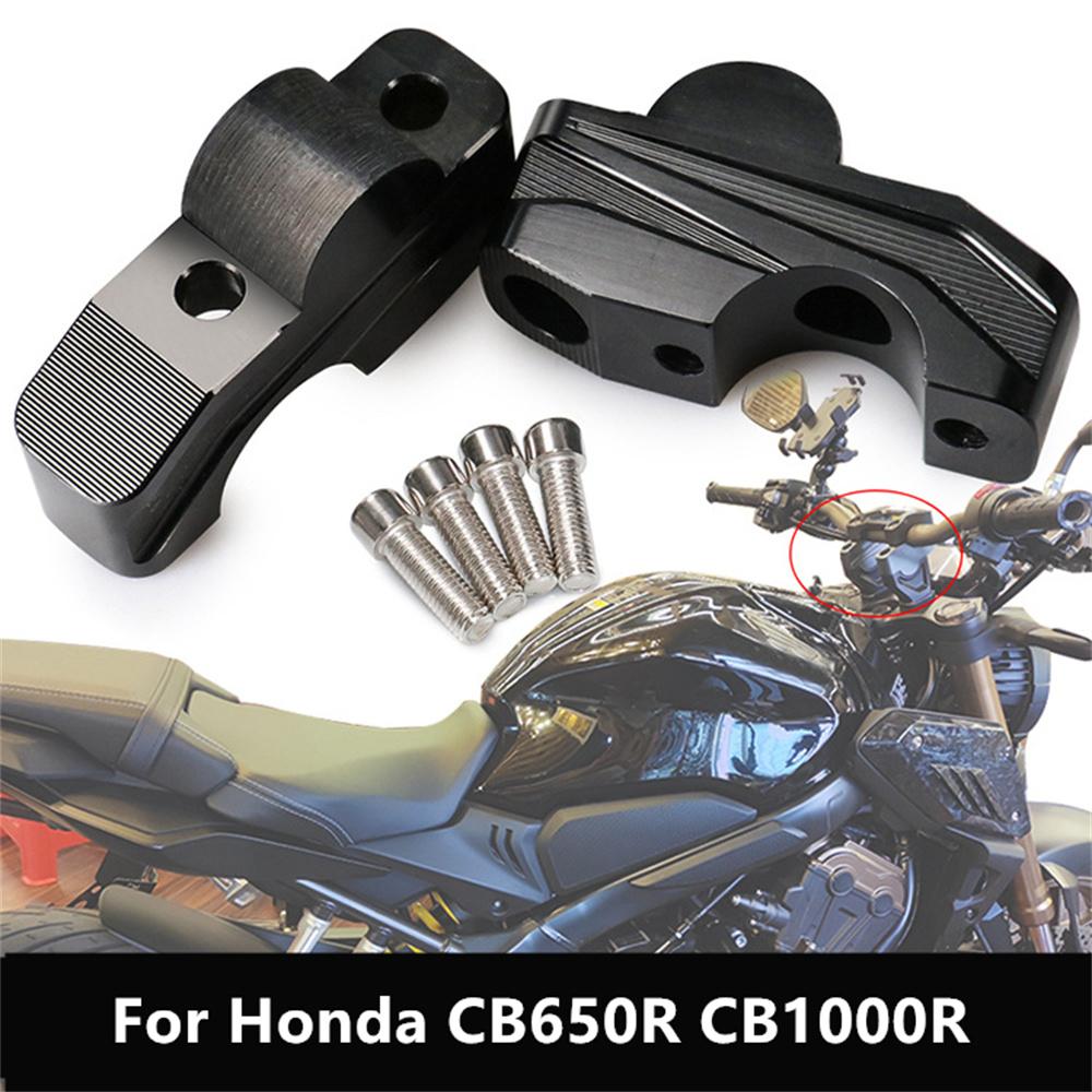 1 Pair Handlebar Riser Backward Clamp Mount Adapter Fit For Honda CB650R CB1000R
