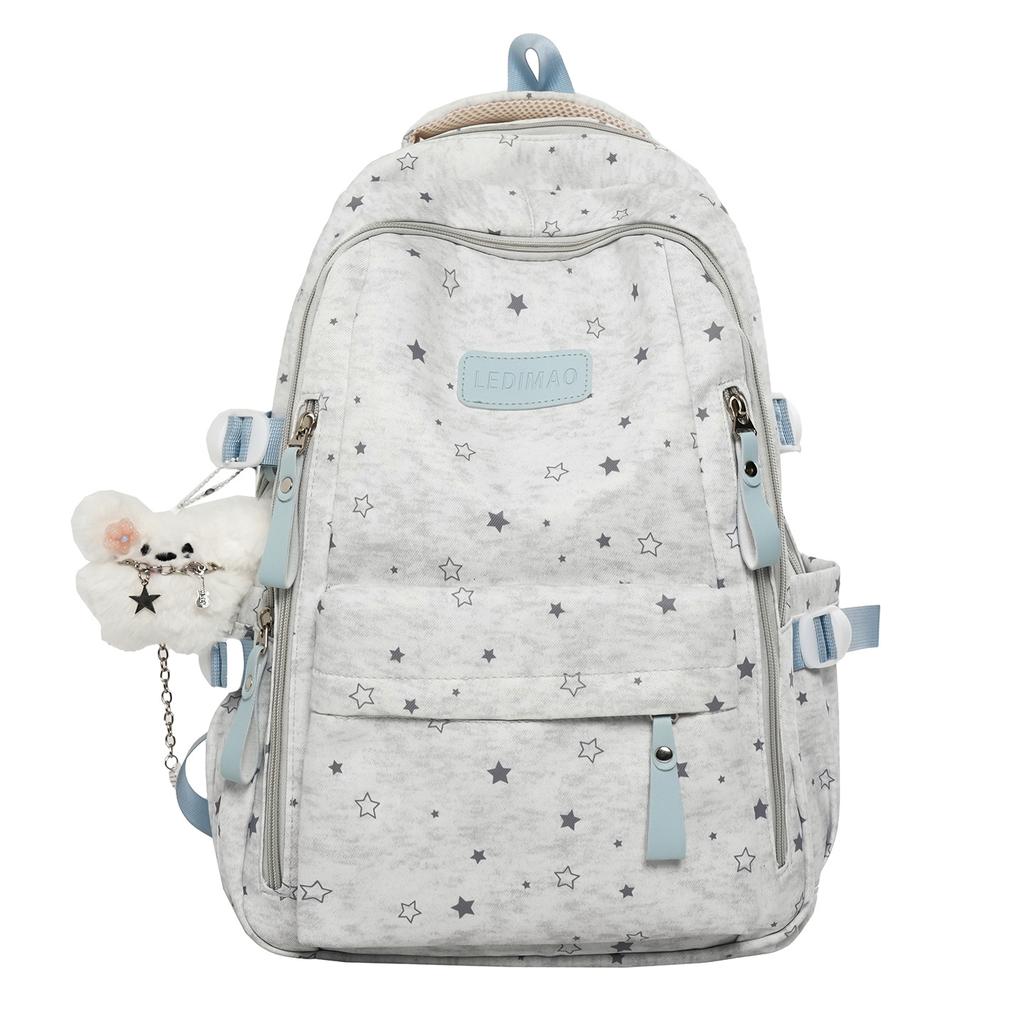 Schoolbag: Korean-style INS Artistic Fresh Star Backpack, High-aesthetic Collegiate Style, Backpack for Middle and High School Students for