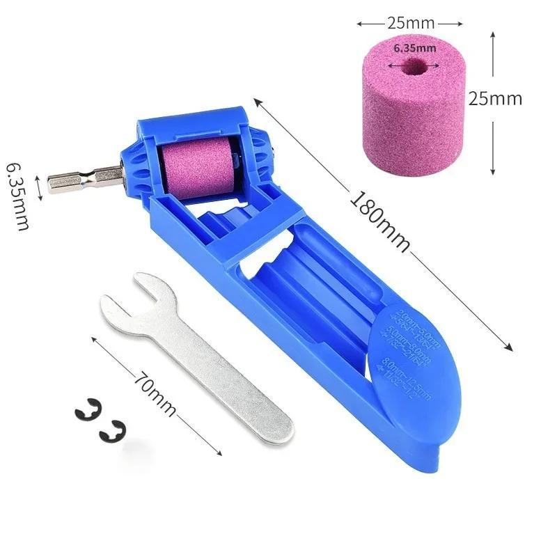 Drill Bit Sharpener 2-12.5mm Portable Corundum Grinding Wheel Drill Sharpener Grinder Drill Bit Powered Tool Parts Home Tools
