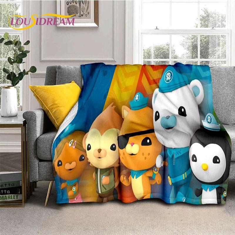 The Octonauts Barnacles Cute Cartoon Soft Flannel Blanket for Bed Bedroom Sofa Picnic,Throw Blanket for Outdoor Leisure Nap Gift