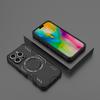 For iPhone 16 Pro Magnetic Case Butterfly Armor Hollow Heat Dissipation PC+TPU Phone Cover
