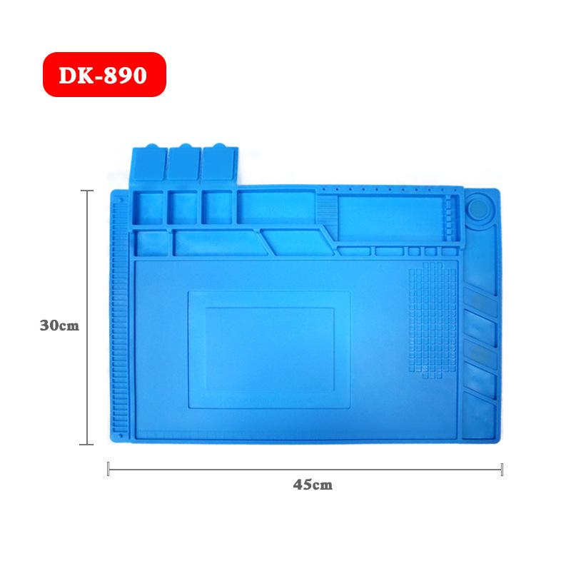 High-Temperature Resistant Silicone Repair Mat with Magnetic Grooves and Heat Insulation