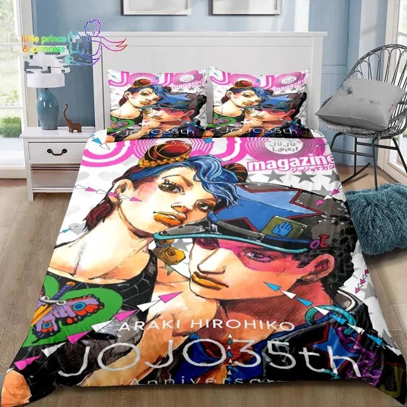 Jojolion Abenteuer Bequeme Bettdecke Bettbezug Kissenbezug Bettwäsche-Set Kinderzimmer Dekoration Heimtextilien