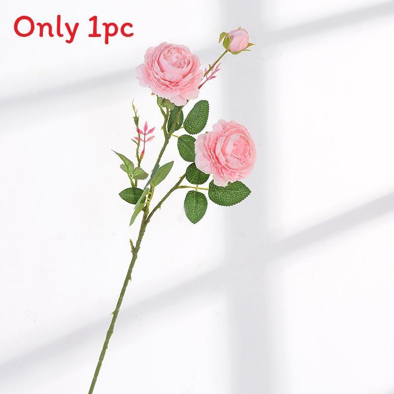 Style Artificial European Peony Rose Silk Flower For Props Wedding