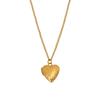 Engraved Texture 316 Pendant Necklace Stainless Steel Plated 18K Gold Personality Love Irregular Clavicle Chain