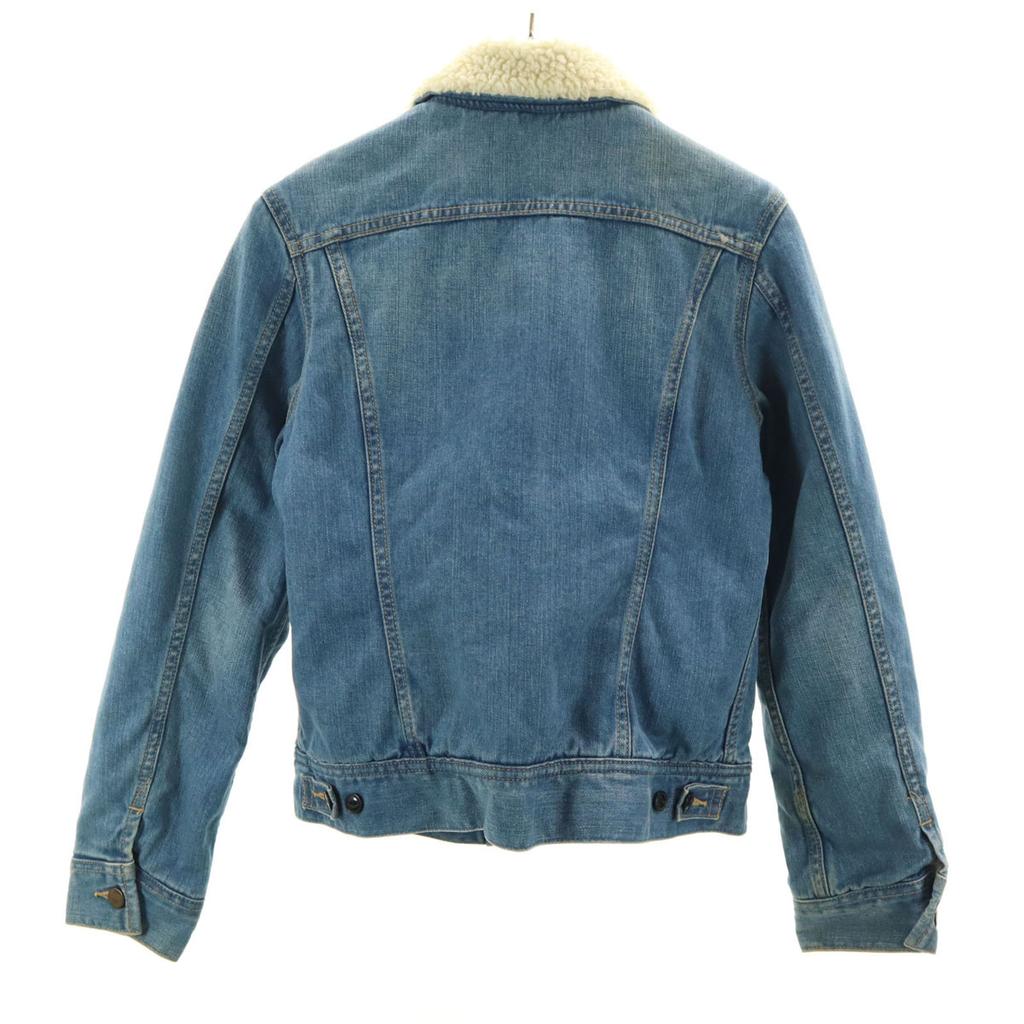 Lee STORM RIDER Back bore Denim Jacket L Wash blue Denim jacket trucker Women Used