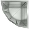 Corner Planter Silver 30 X 30 X 50 Cm Galvanized Steel