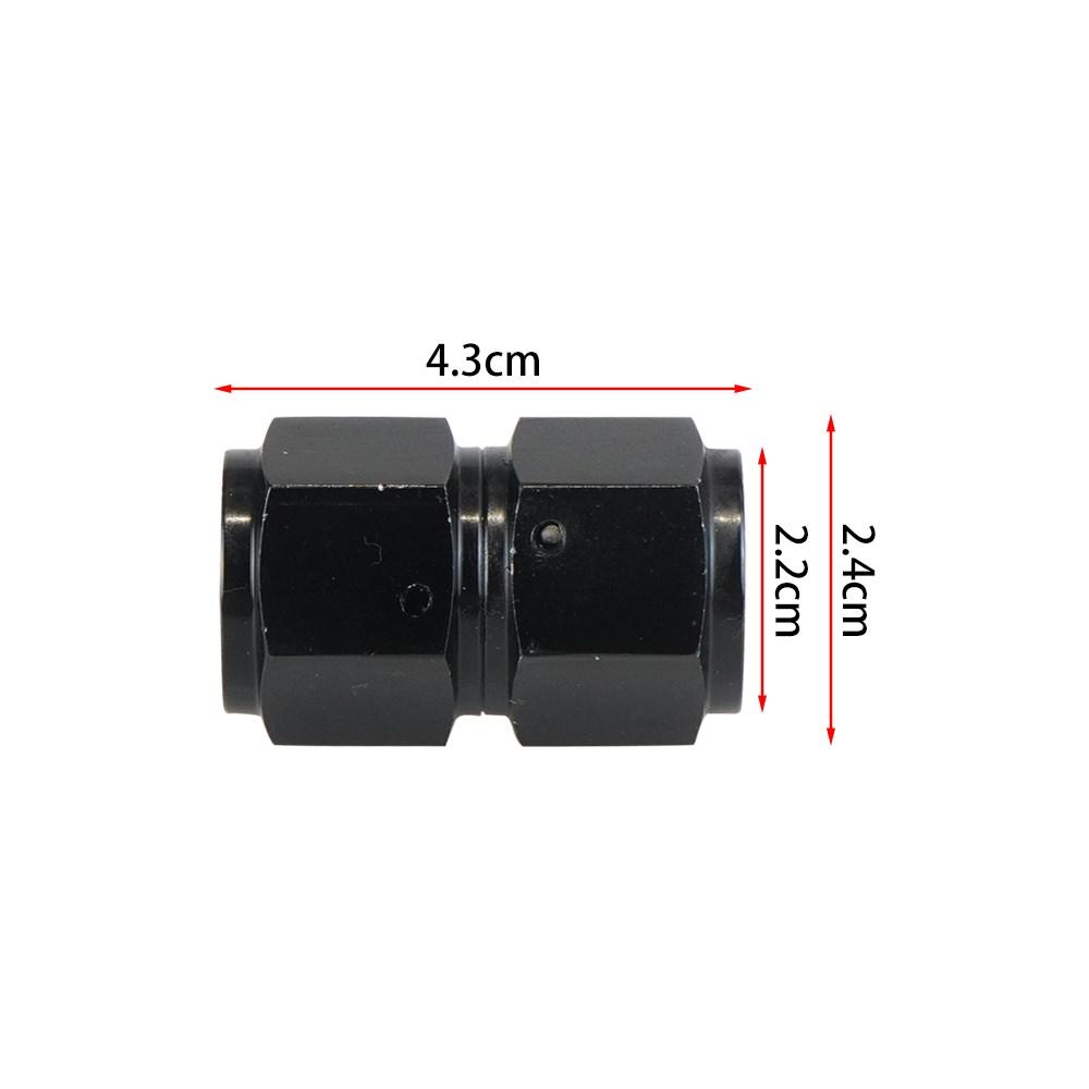 4AN 6AN 8AN 10AN Female To AN Female Union Straight 0 45 90 Degrees Swivel Hose End Fitting Adaptors Aluminum Oil Fuel Connector